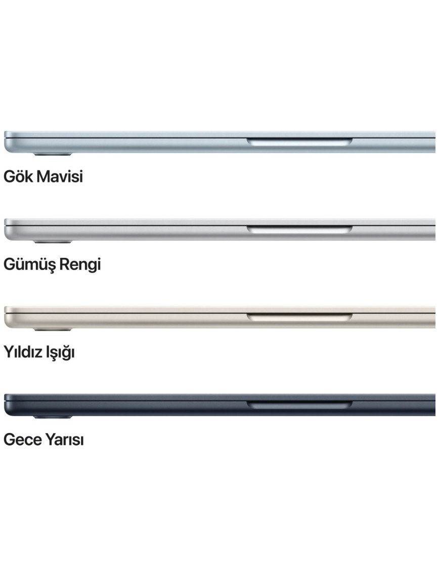 Apple MacBook Air M4 24GB 512GB SSD macOS 13" Taşınabilir Bilgisayar Gök Mavisi MC6V4TU/A